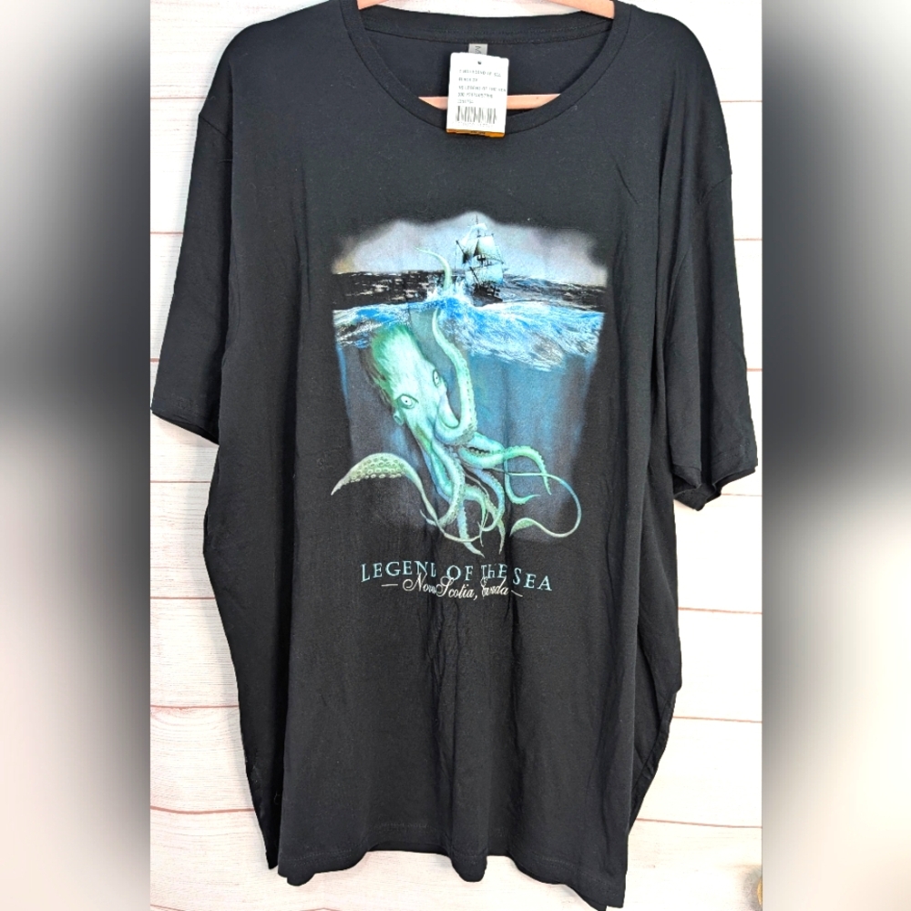 Nwt Legend of the Sea Black T-Shirt Bought In Nova Scotia Canada  3XL